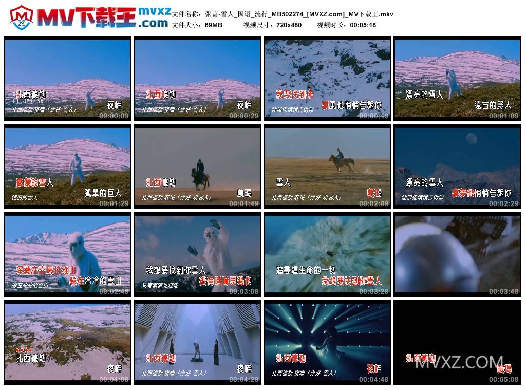 张蔷-雪人_国语_流行_MB502274